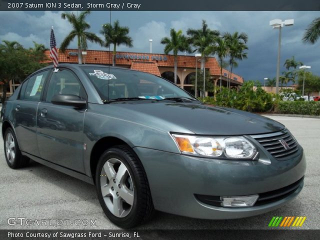 2007 Saturn ION 3 Sedan in Storm Gray