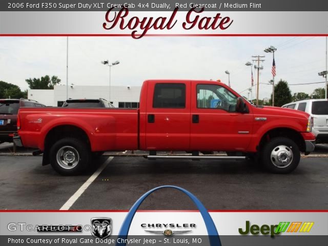 2006 Ford F350 Super Duty XLT Crew Cab 4x4 Dually in Red Clearcoat