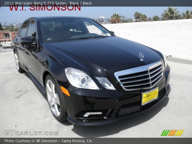 2011 Mercedes-Benz E 350 Sedan in Black