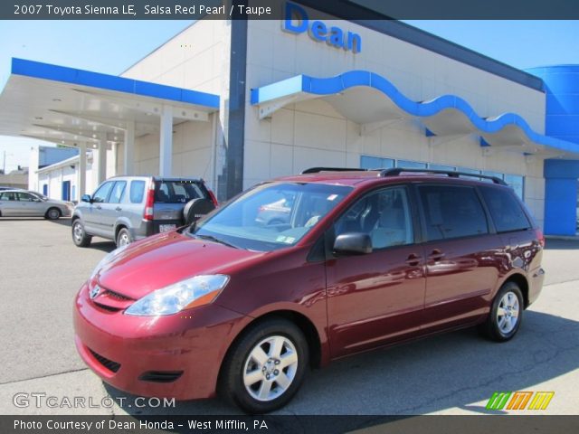 2007 Toyota Sienna LE in Salsa Red Pearl