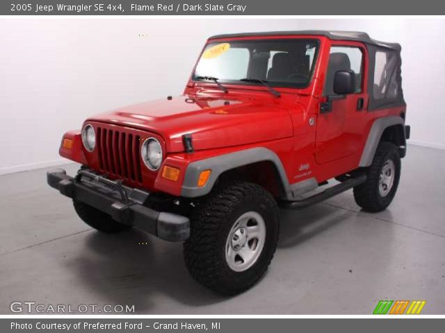2005 Jeep Wrangler SE 4x4 in Flame Red