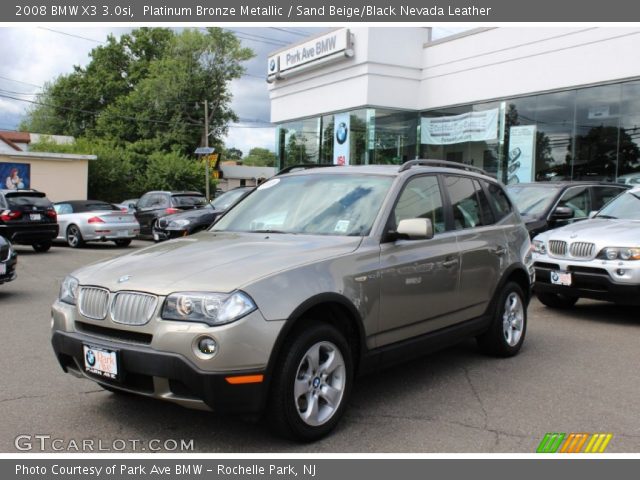 2008 BMW X3 3.0si in Platinum Bronze Metallic
