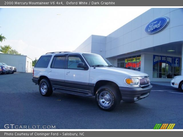 2000 Mercury Mountaineer V6 4x4 in Oxford White