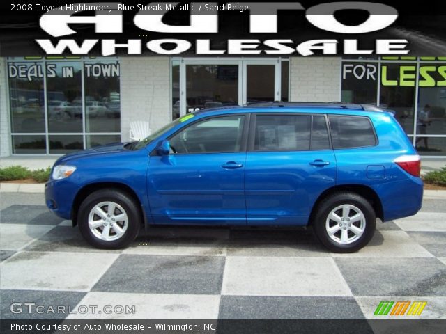2008 Toyota Highlander  in Blue Streak Metallic