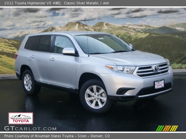 2012 Toyota Highlander V6 4WD in Classic Silver Metallic