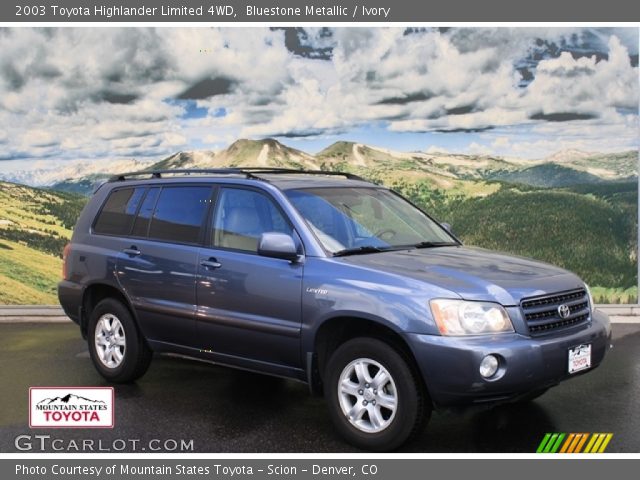 2003 Toyota Highlander Limited 4WD in Bluestone Metallic