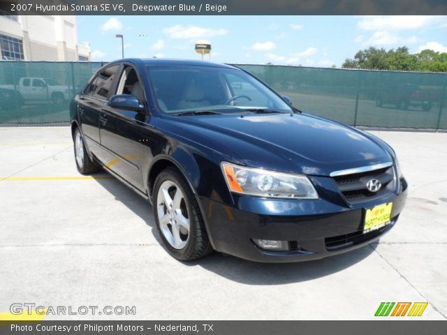 2007 Hyundai Sonata SE V6 in Deepwater Blue