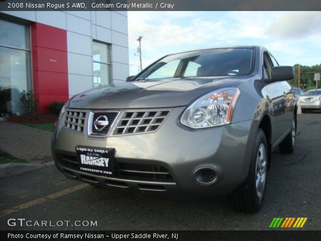2008 Nissan Rogue S AWD in Gotham Gray Metallic