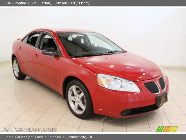 2007 Pontiac G6 V6 Sedan in Crimson Red
