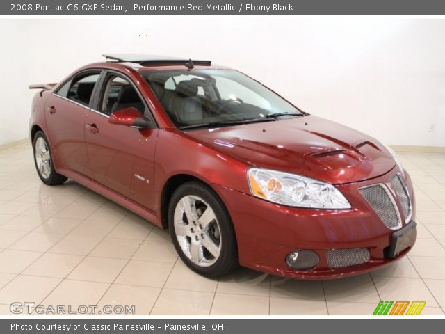 2008 Pontiac G6 GXP Sedan in Performance Red Metallic