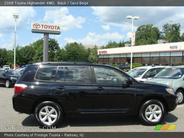 2008 Toyota Highlander 4WD in Black