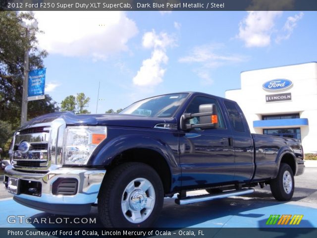 2012 Ford F250 Super Duty XLT SuperCab in Dark Blue Pearl Metallic