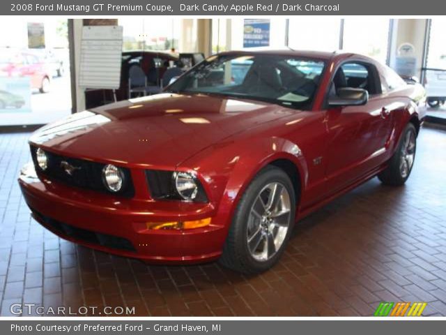 Dark candy apple red ford mustang #8