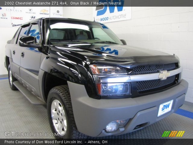 2002 Chevrolet Avalanche Z71 4x4 in Onyx Black