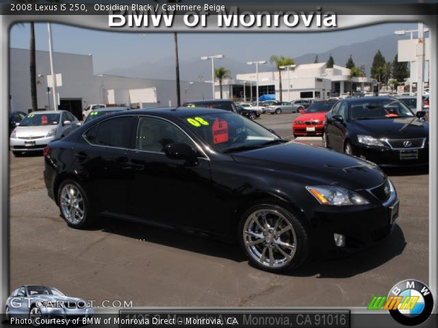 2008 Lexus IS 250 in Obsidian Black