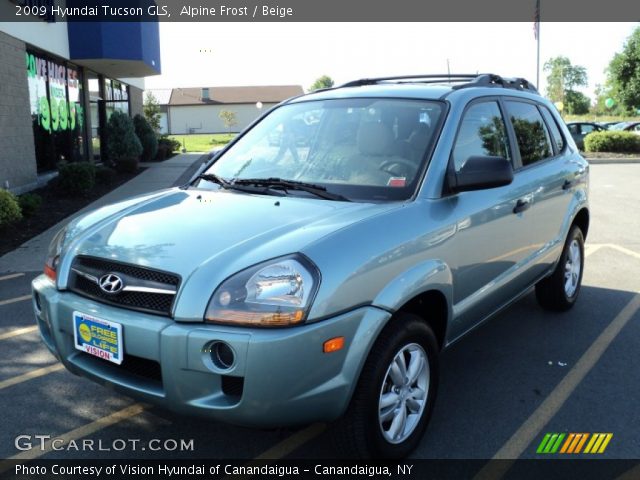 2009 Hyundai Tucson GLS in Alpine Frost