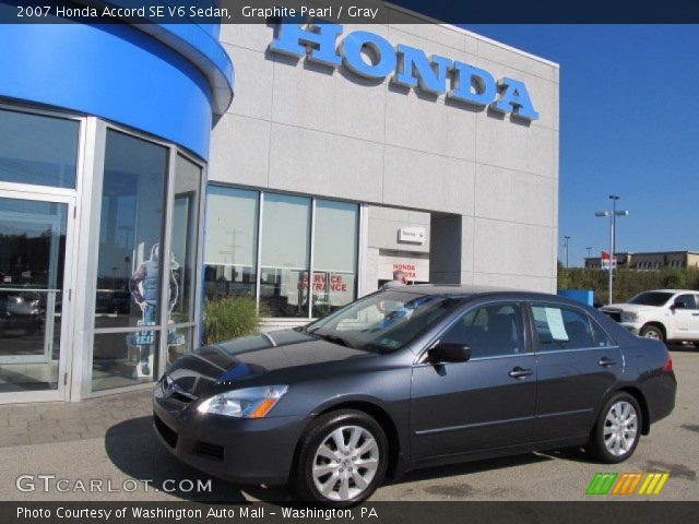 2007 Honda Accord SE V6 Sedan in Graphite Pearl