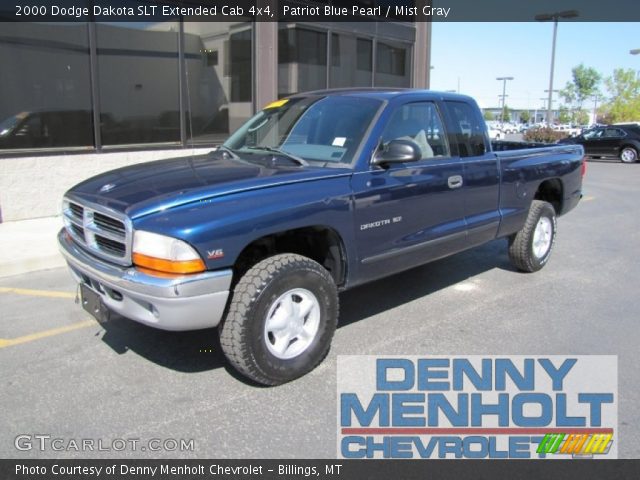2000 Dodge Dakota SLT Extended Cab 4x4 in Patriot Blue Pearl