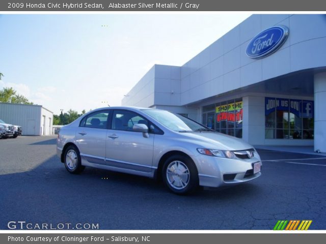2009 Honda Civic Hybrid Sedan in Alabaster Silver Metallic