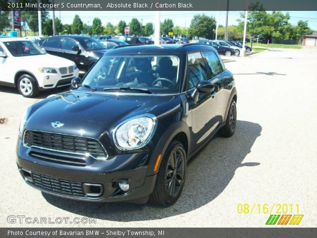 2011 Mini Cooper S Countryman in Absolute Black