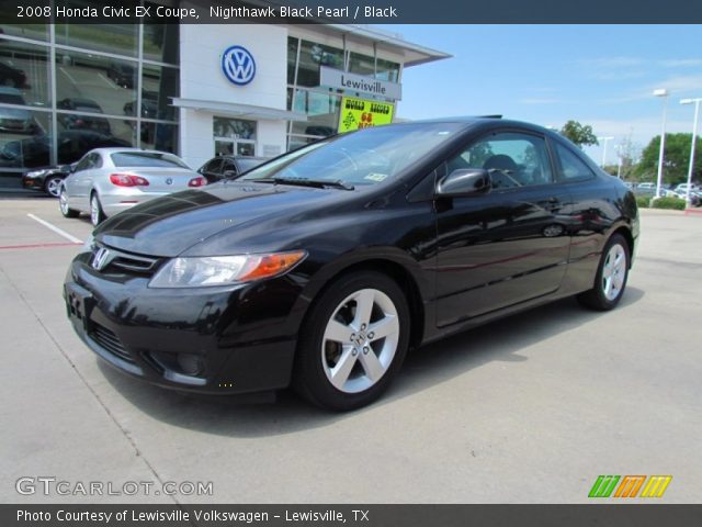 2008 Honda Civic EX Coupe in Nighthawk Black Pearl