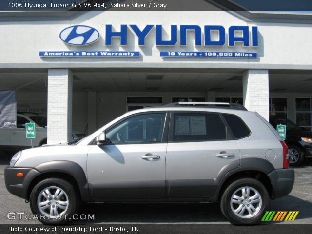 2006 Hyundai Tucson GLS V6 4x4 in Sahara Silver