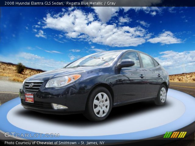 2008 Hyundai Elantra GLS Sedan in Regatta Blue Metallic