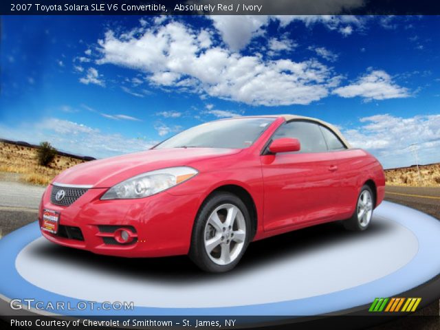 2007 Toyota Solara SLE V6 Convertible in Absolutely Red