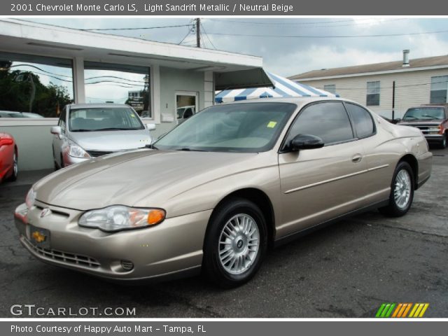 2001 Chevrolet Monte Carlo LS in Light Sandrift Metallic