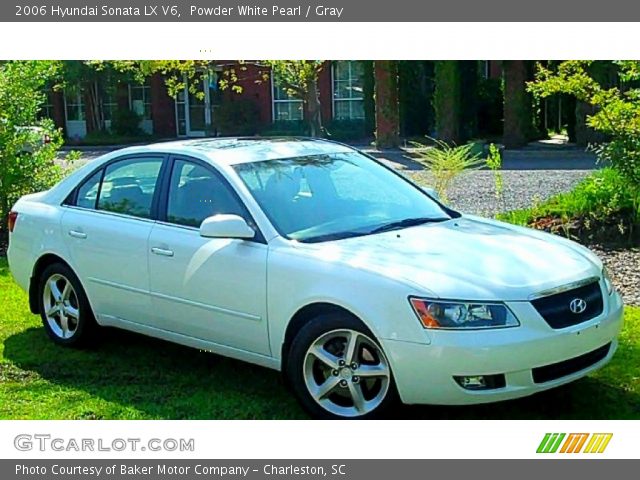 2006 Hyundai Sonata LX V6 in Powder White Pearl