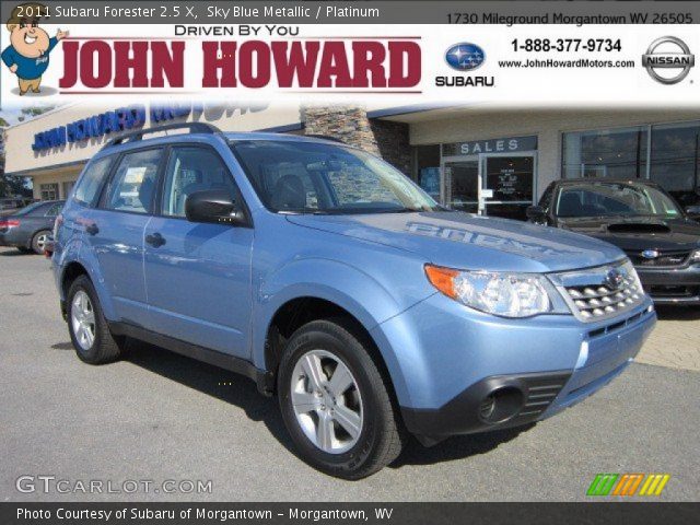 2011 Subaru Forester 2.5 X in Sky Blue Metallic