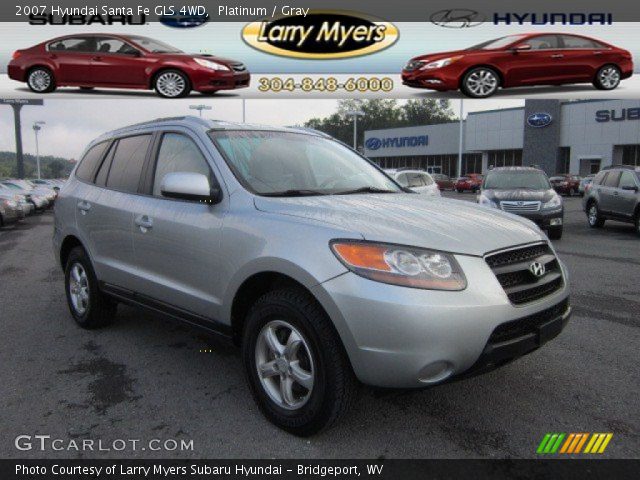 2007 Hyundai Santa Fe GLS 4WD in Platinum