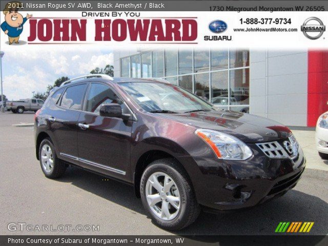 2011 Nissan Rogue SV AWD in Black Amethyst