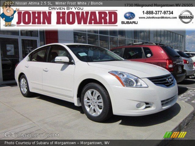 2012 Nissan altima winter frost #6