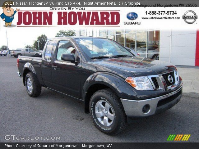 2011 Nissan Frontier SV V6 King Cab 4x4 in Night Armor Metallic