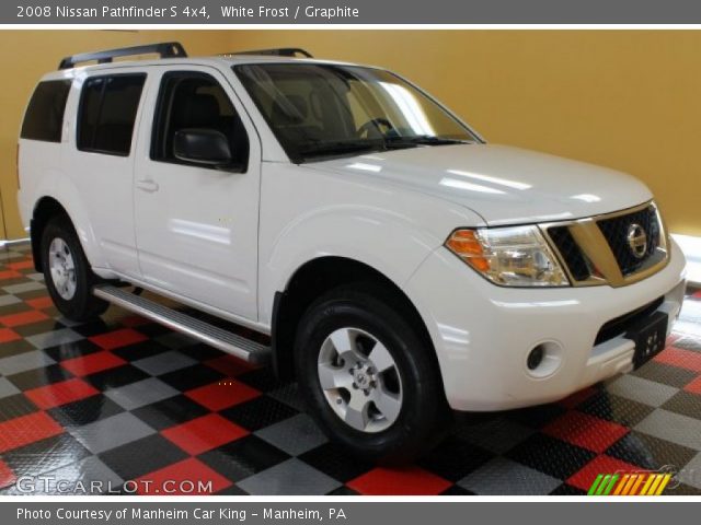2008 Nissan Pathfinder S 4x4 in White Frost