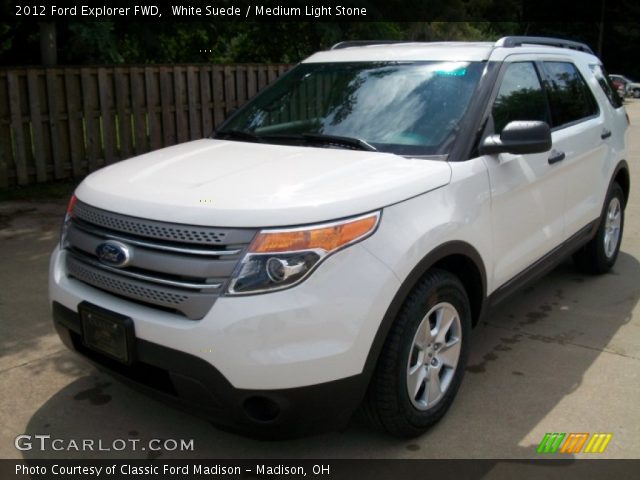 2012 Ford Explorer FWD in White Suede