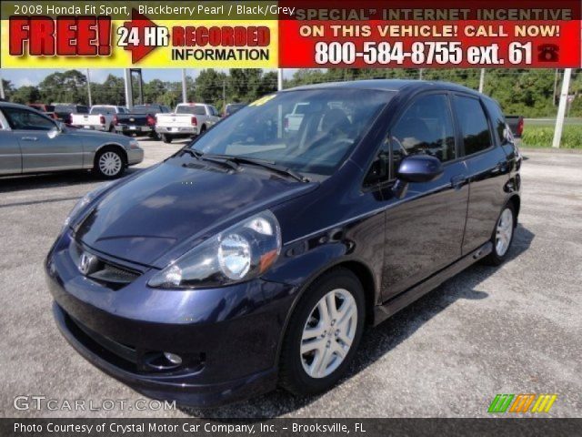 2008 Honda Fit Sport in Blackberry Pearl