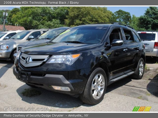 2008 Acura MDX Technology in Formal Black