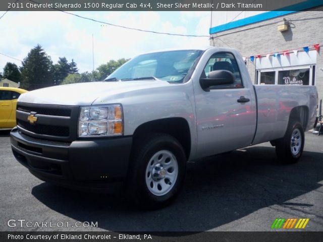 2011 Chevrolet Silverado 1500 Regular Cab 4x4 in Sheer Silver Metallic