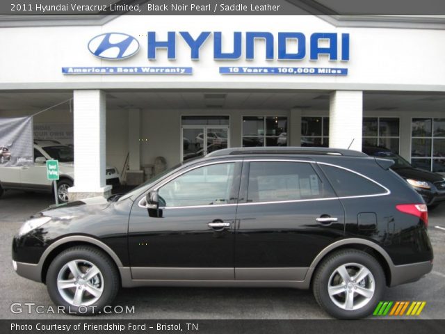 2011 Hyundai Veracruz Limited in Black Noir Pearl
