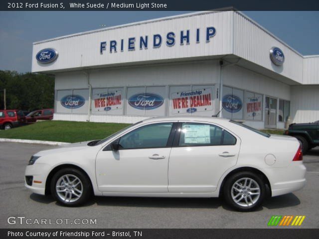 2012 Ford Fusion S in White Suede