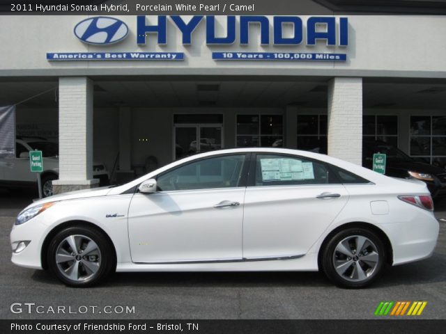 2011 Hyundai Sonata Hybrid in Porcelain White Pearl