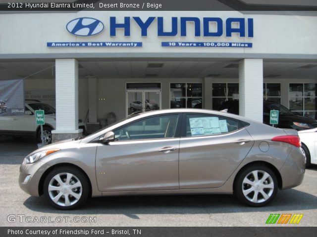 2012 Hyundai Elantra Limited in Desert Bronze