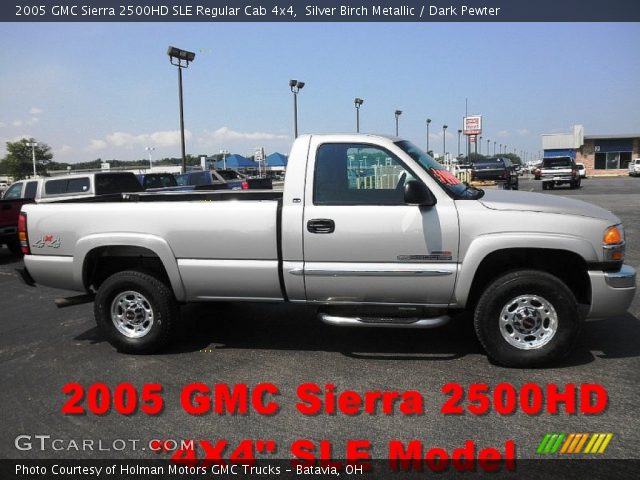 2005 GMC Sierra 2500HD SLE Regular Cab 4x4 in Silver Birch Metallic