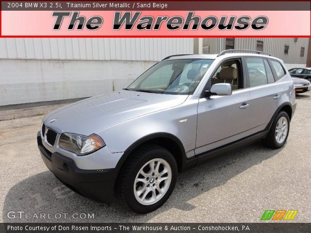 2004 BMW X3 2.5i in Titanium Silver Metallic