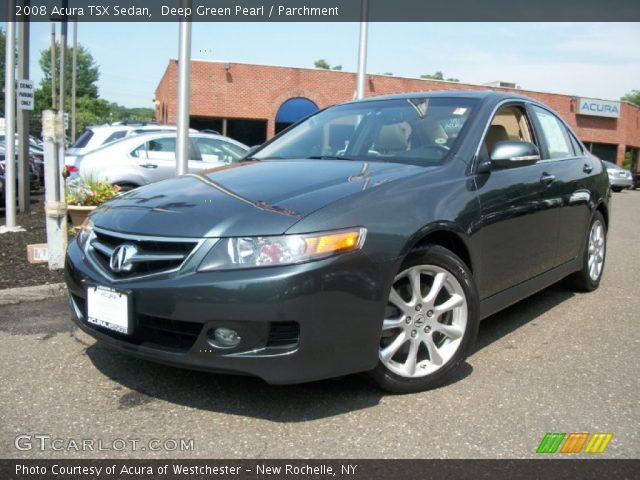 2008 Acura TSX Sedan in Deep Green Pearl