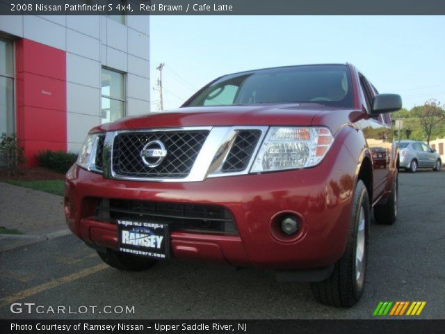2008 Nissan Pathfinder S 4x4 in Red Brawn