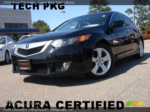 2009 Acura TSX Sedan in Crystal Black Pearl