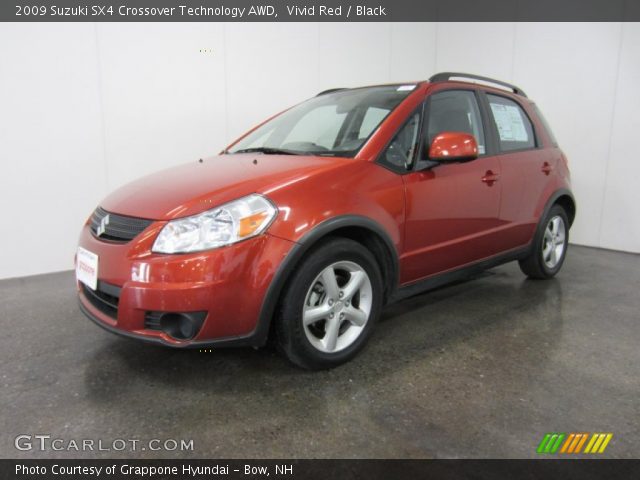 2009 Suzuki SX4 Crossover Technology AWD in Vivid Red